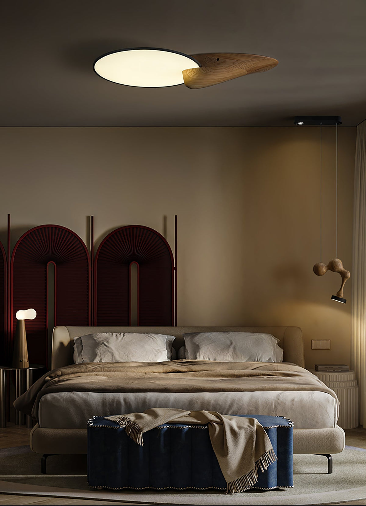 Ferrowwyn Wood Pendant Light-Moonnatur