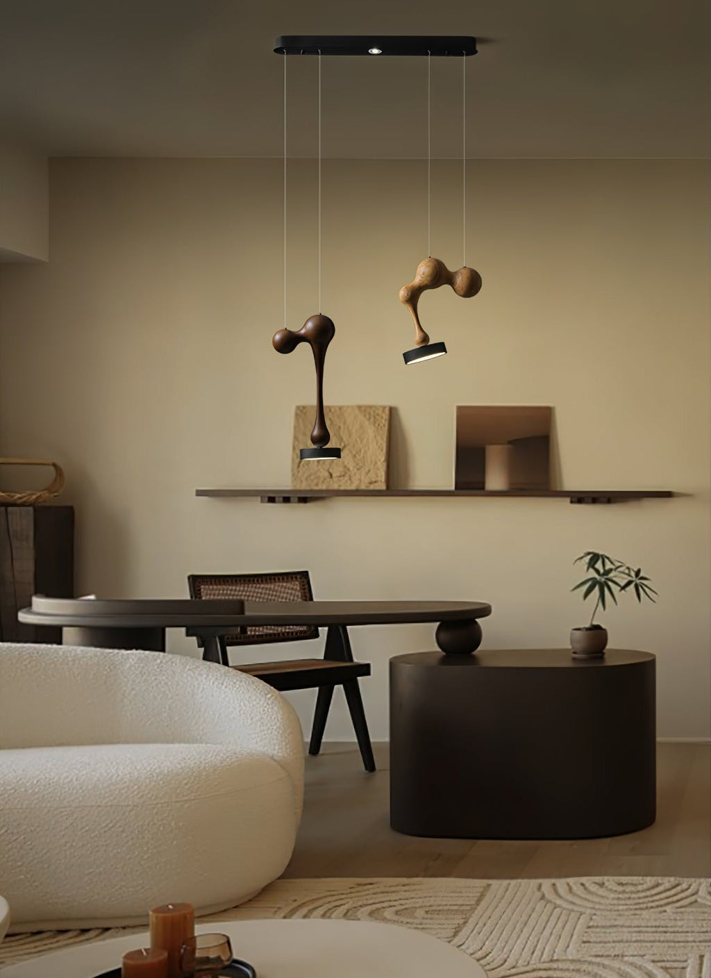 Ferrowwyn Wood Pendant Light-Moonnatur
