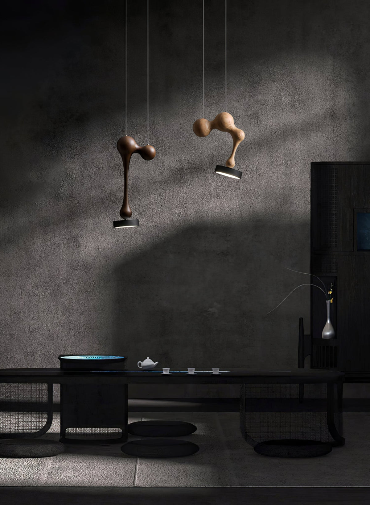 Ferrowwyn Wood Pendant Light-Moonnatur