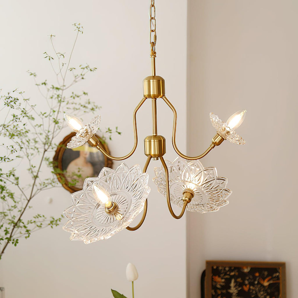 Seldenelle Glass Chandelier-Moonnatur