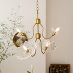 Seldenelle Glass Chandelier-Moonnatur