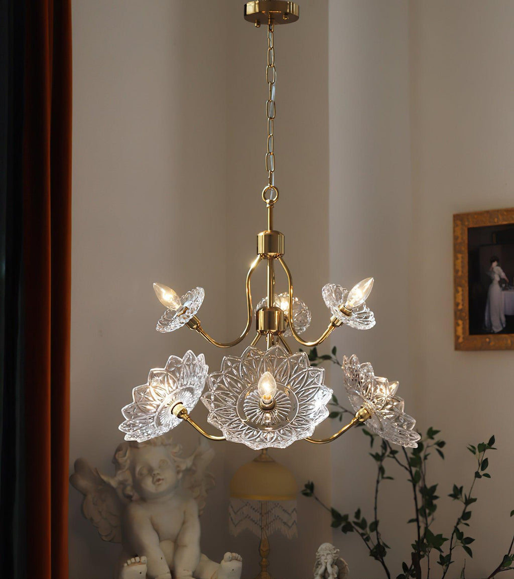 Seldenelle Glass Chandelier-Moonnatur
