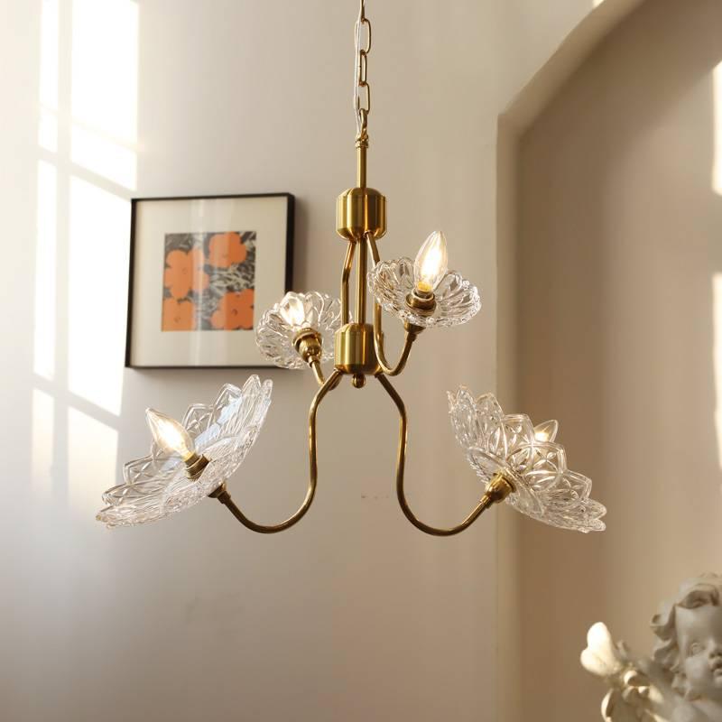 Seldenelle Glass Chandelier-Moonnatur