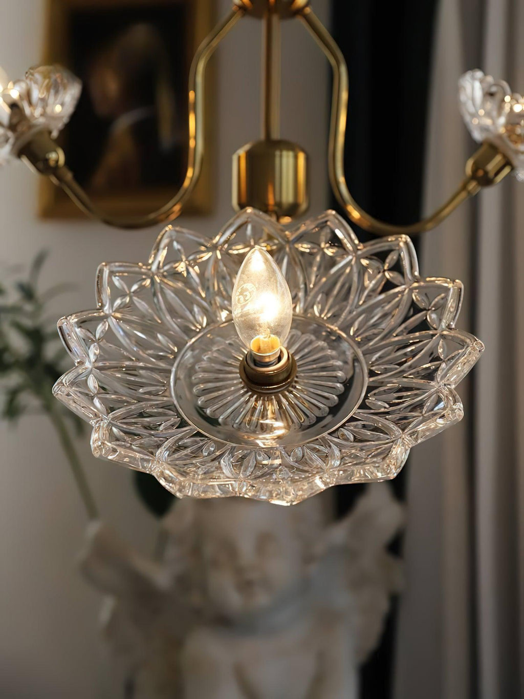 Seldenelle Glass Chandelier-Moonnatur