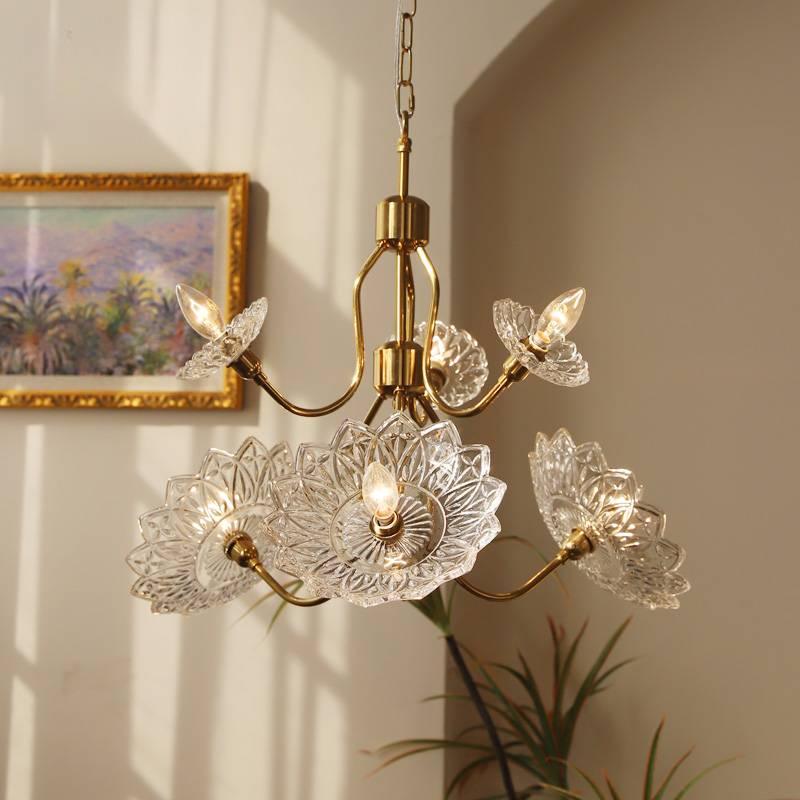 Seldenelle Glass Chandelier-Moonnatur