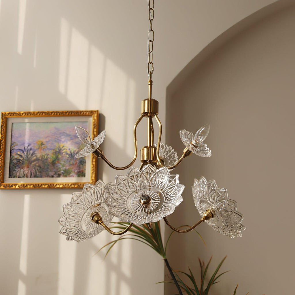 Seldenelle Glass Chandelier-Moonnatur