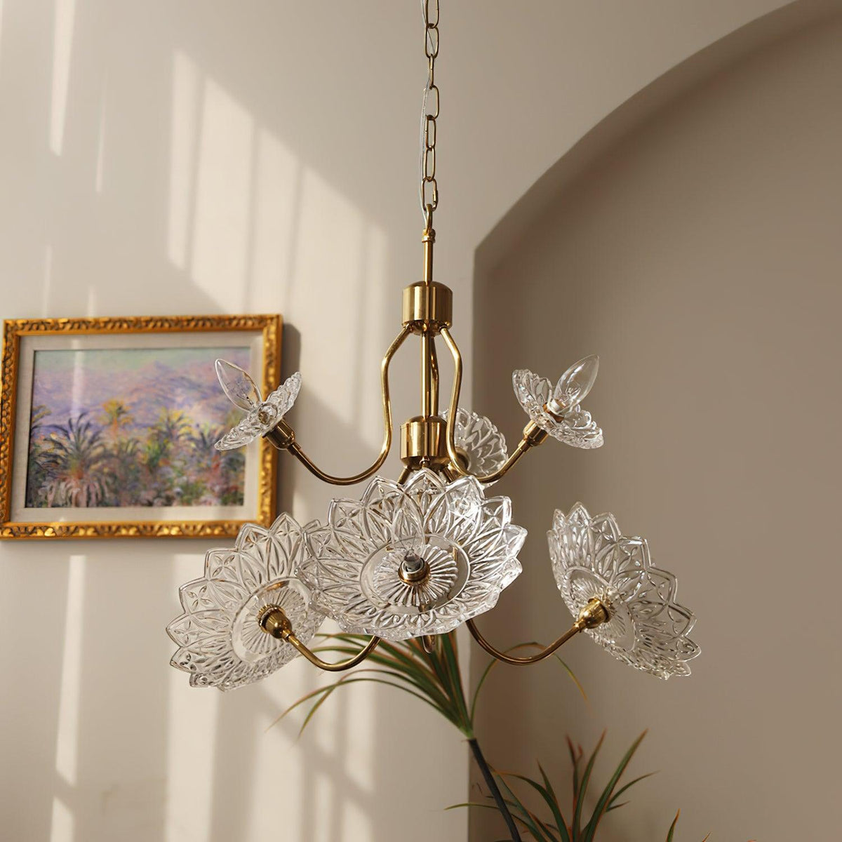 Seldenelle Glass Chandelier-Moonnatur