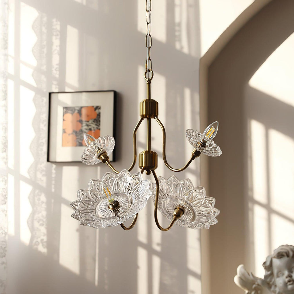 Seldenelle Glass Chandelier-Moonnatur