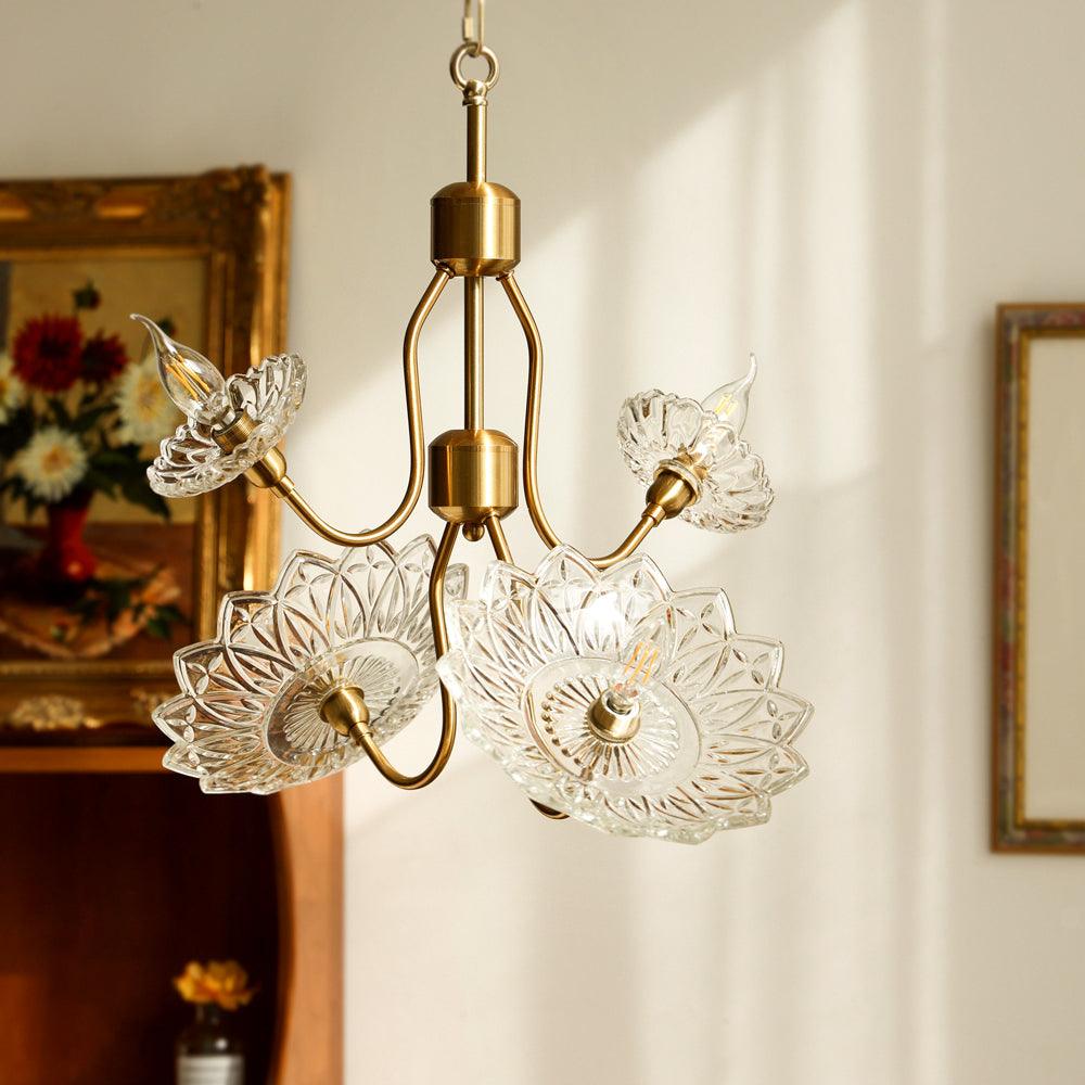 Seldenelle Glass Chandelier-Moonnatur