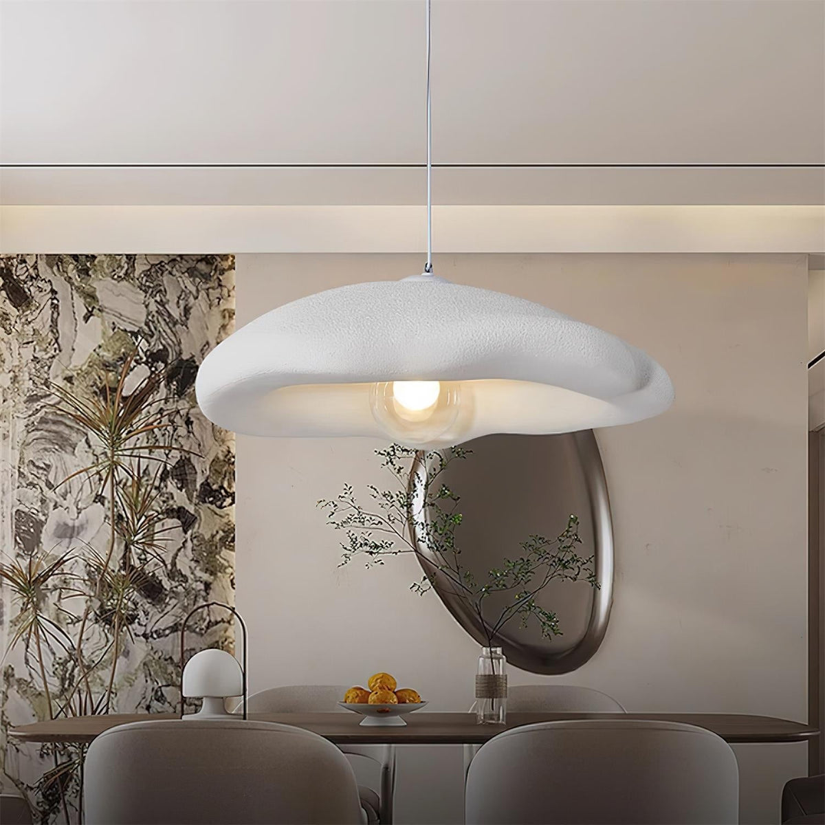 Meldenis Polystyrene Pendant Light-Moonnatur