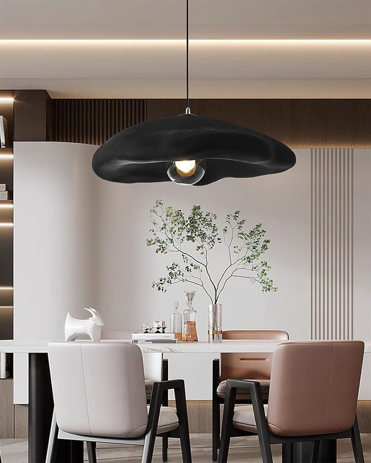 Meldenis Polystyrene Pendant Light-Moonnatur