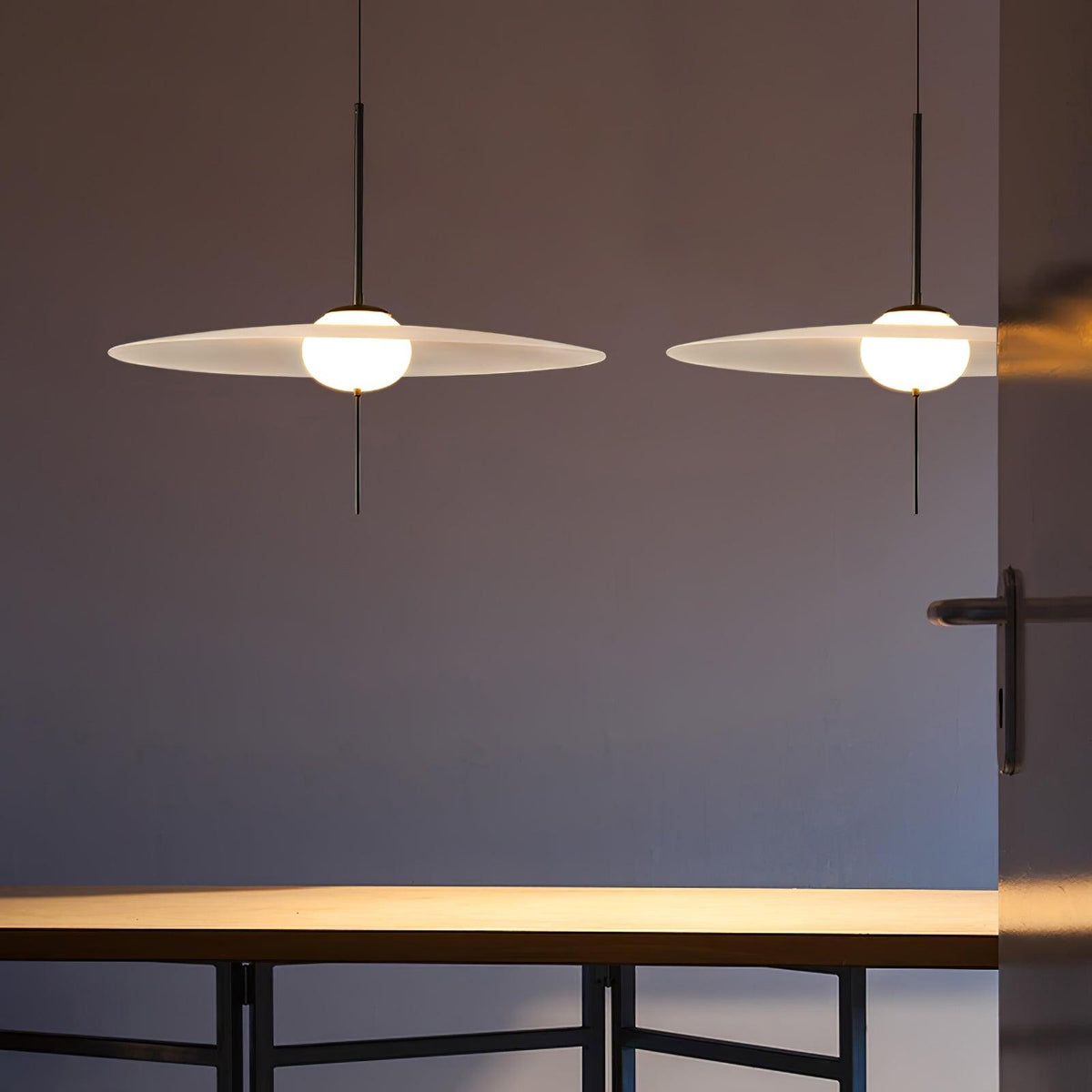 Povella Glass Pendant Lamp-Moonnatur
