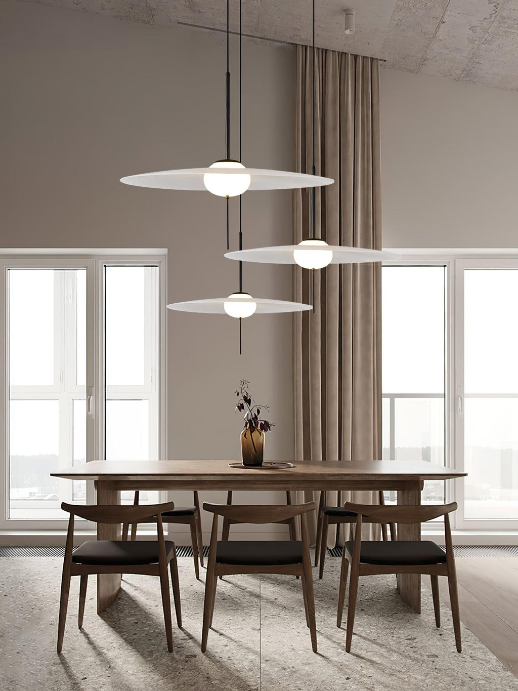 Povella Glass Pendant Lamp-Moonnatur