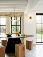 Povella Glass Pendant Lamp-Moonnatur