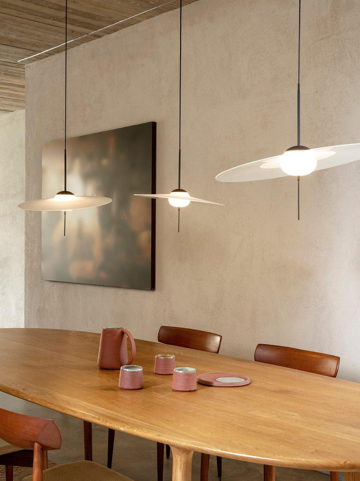 Povella Glass Pendant Lamp-Moonnatur