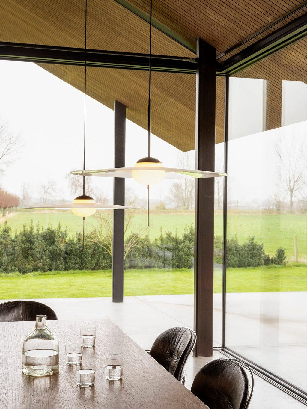 Povella Glass Pendant Lamp-Moonnatur