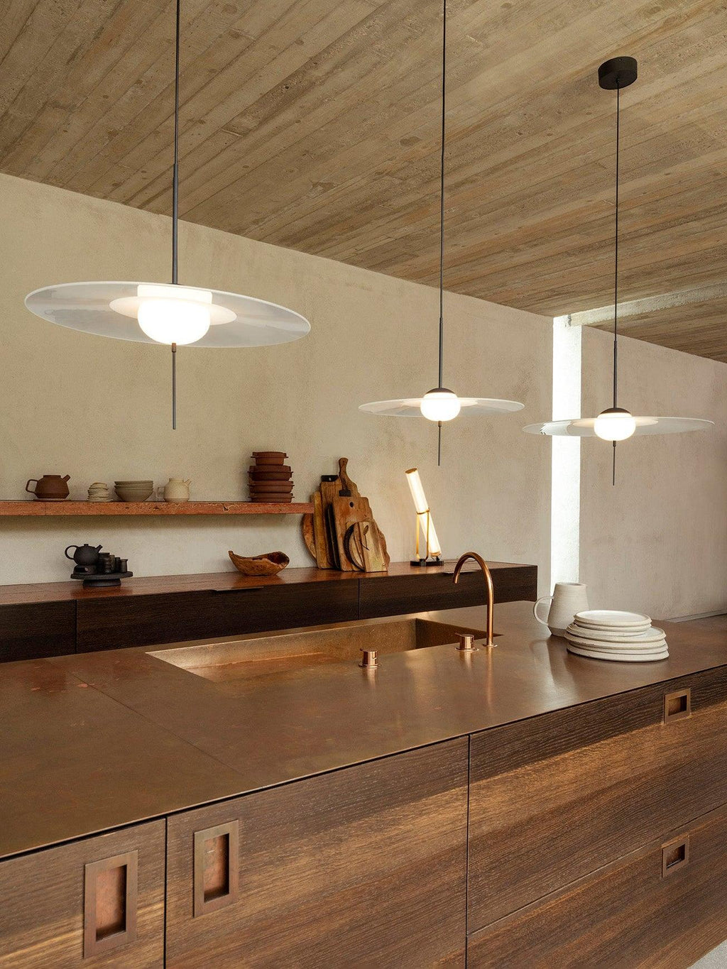 Povella Glass Pendant Lamp-Moonnatur