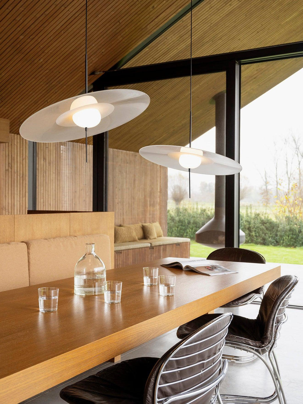 Povella Glass Pendant Lamp-Moonnatur