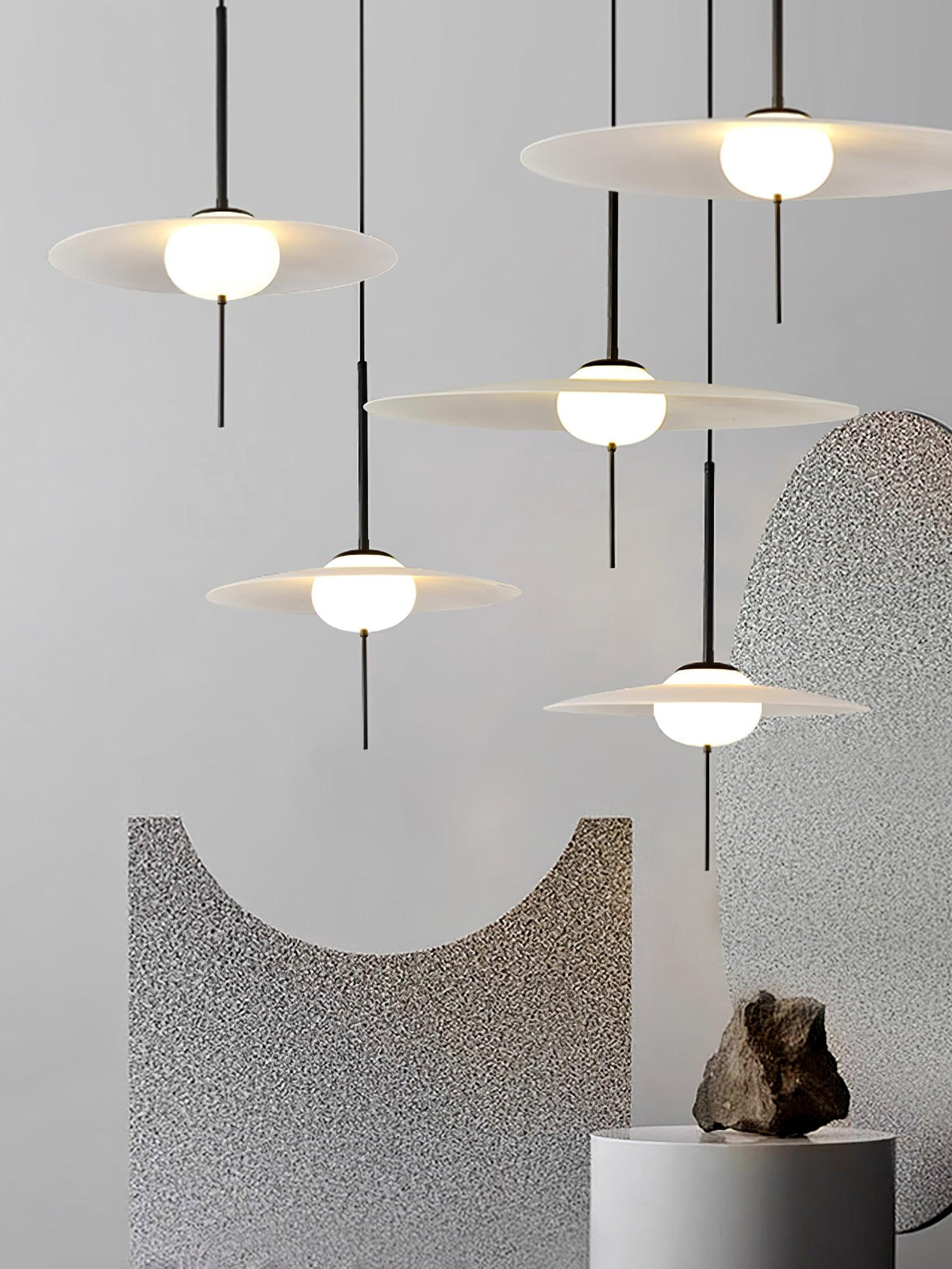 Povella Glass Pendant Lamp-Moonnatur