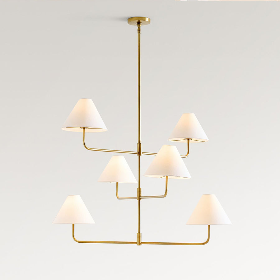 Orenis Fabric Chandelier-Moonnatur