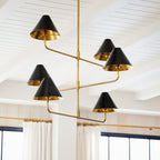 Orenis Fabric Chandelier-Moonnatur