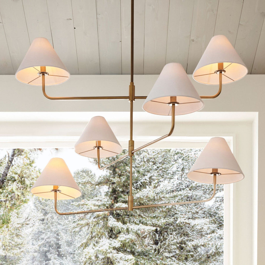 Orenis Fabric Chandelier-Moonnatur