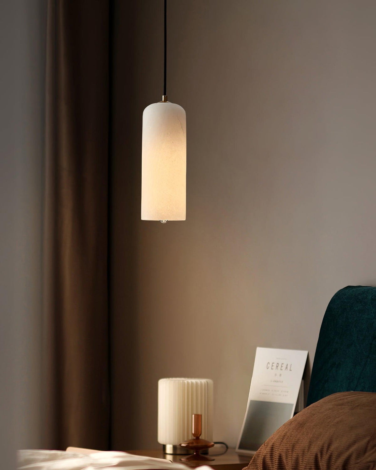 Xandora Alabaster Pendant Light-Moonnatur