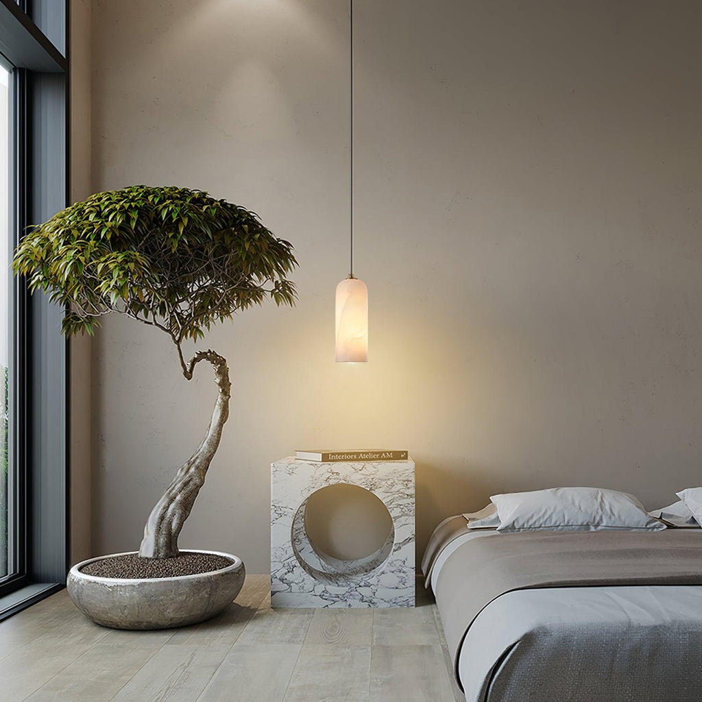Xandora Alabaster Pendant Light-Moonnatur