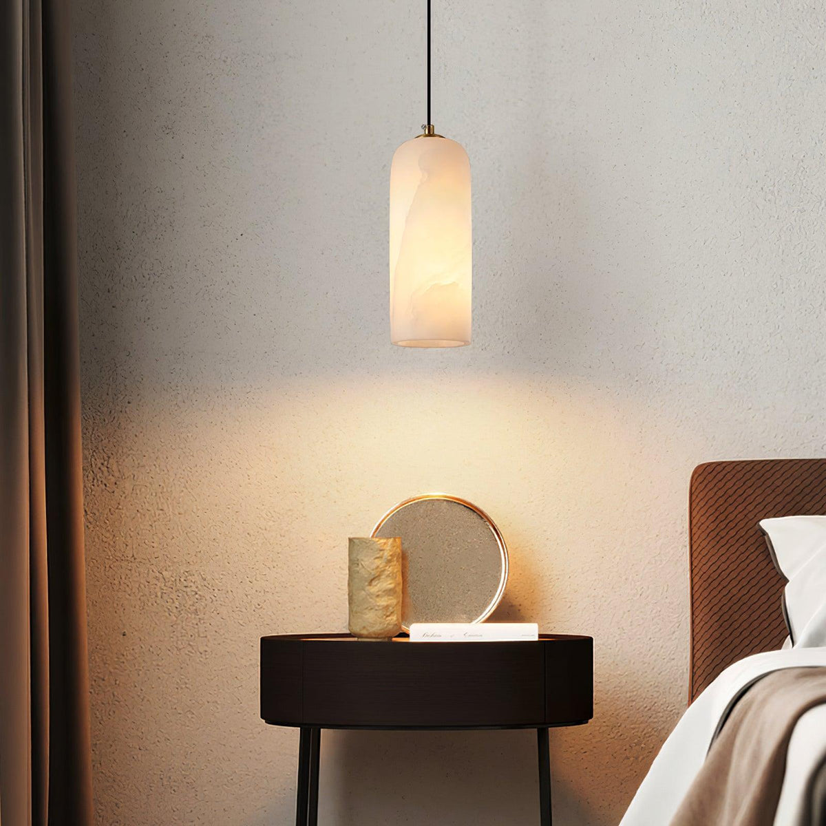 Xandora Alabaster Pendant Light-Moonnatur