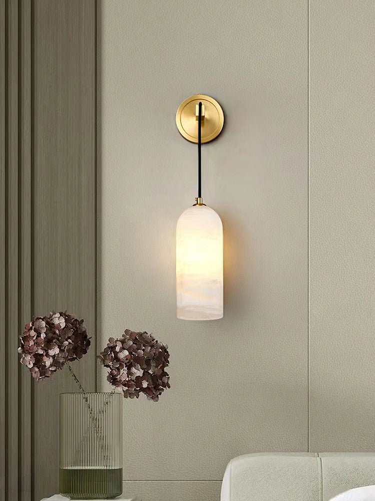 Lorrengrove Alabaster Wall Light-Moonnatur