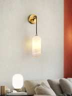Lorrengrove Alabaster Wall Light-Moonnatur