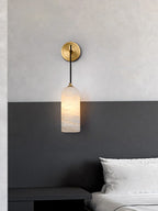 Lorrengrove Alabaster Wall Light-Moonnatur