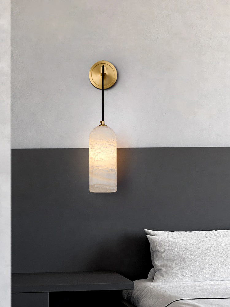Lorrengrove Alabaster Wall Light-Moonnatur