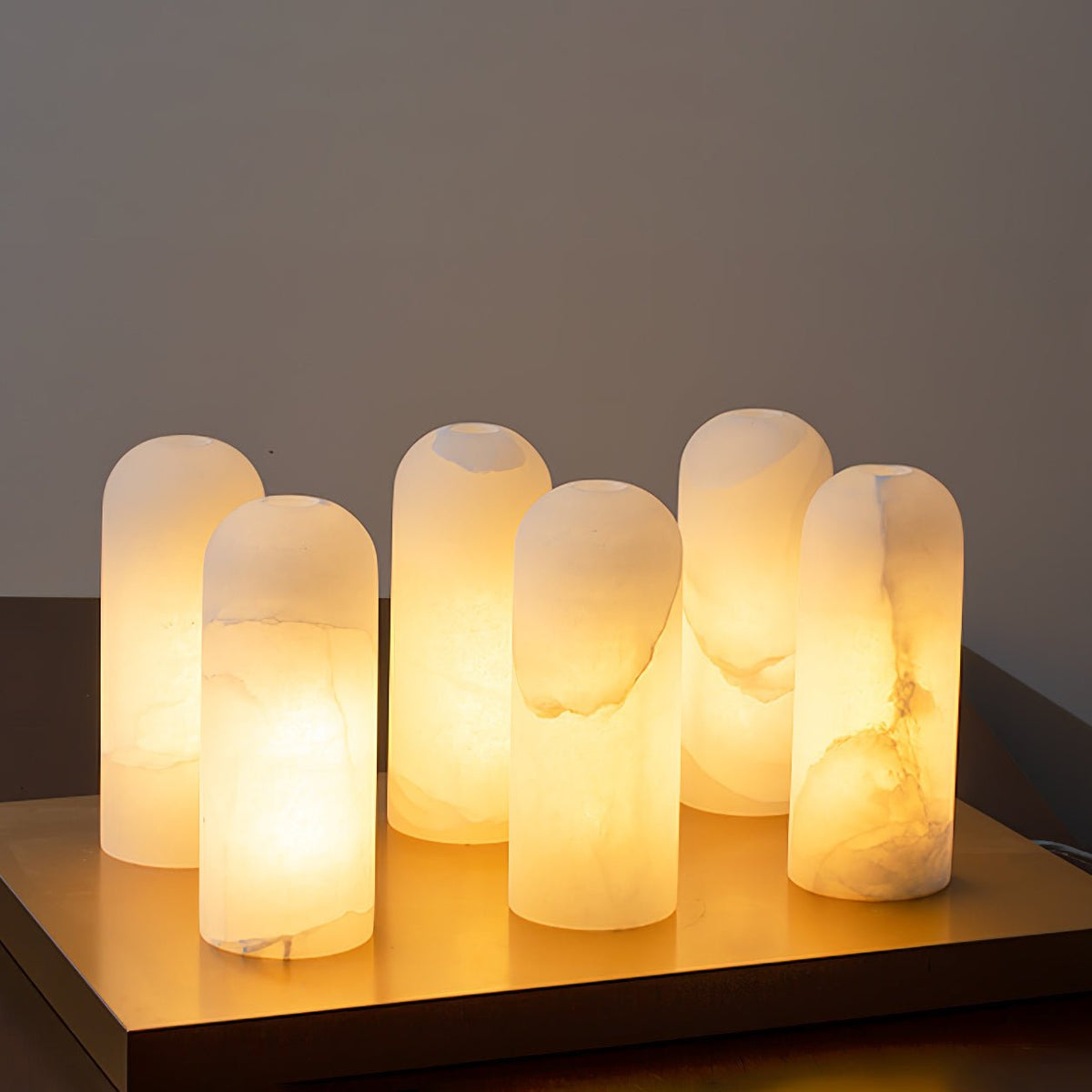 Lorrengrove Alabaster Wall Light-Moonnatur