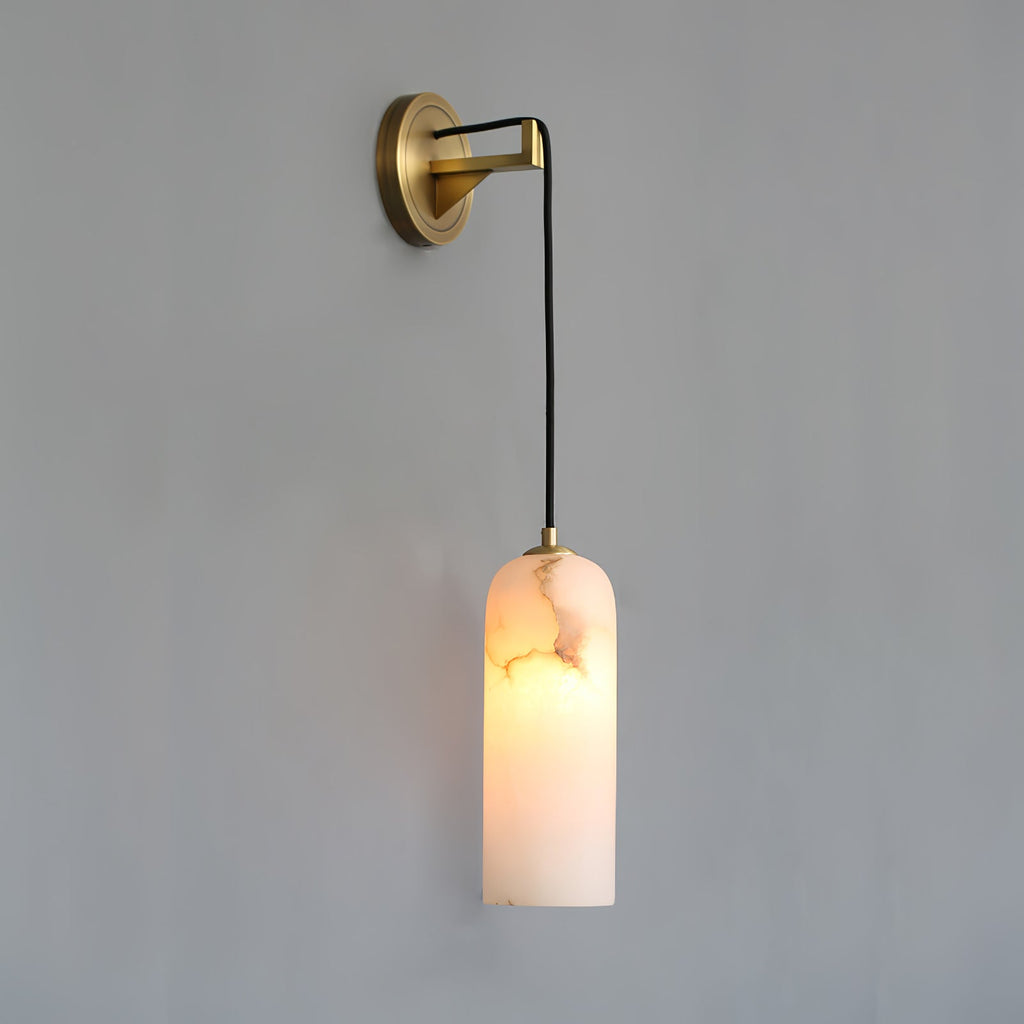 Lorrengrove Alabaster Wall Light-Moonnatur