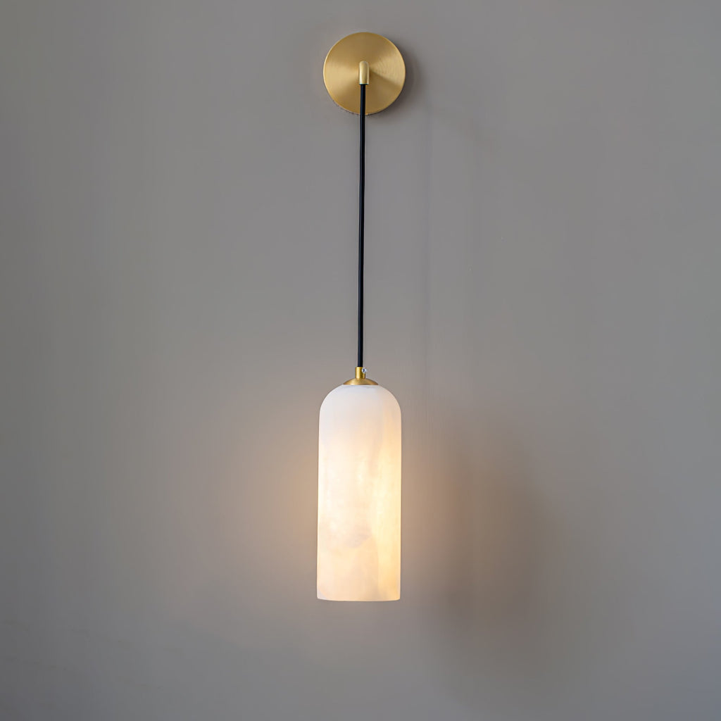 Lorrengrove Alabaster Wall Light-Moonnatur