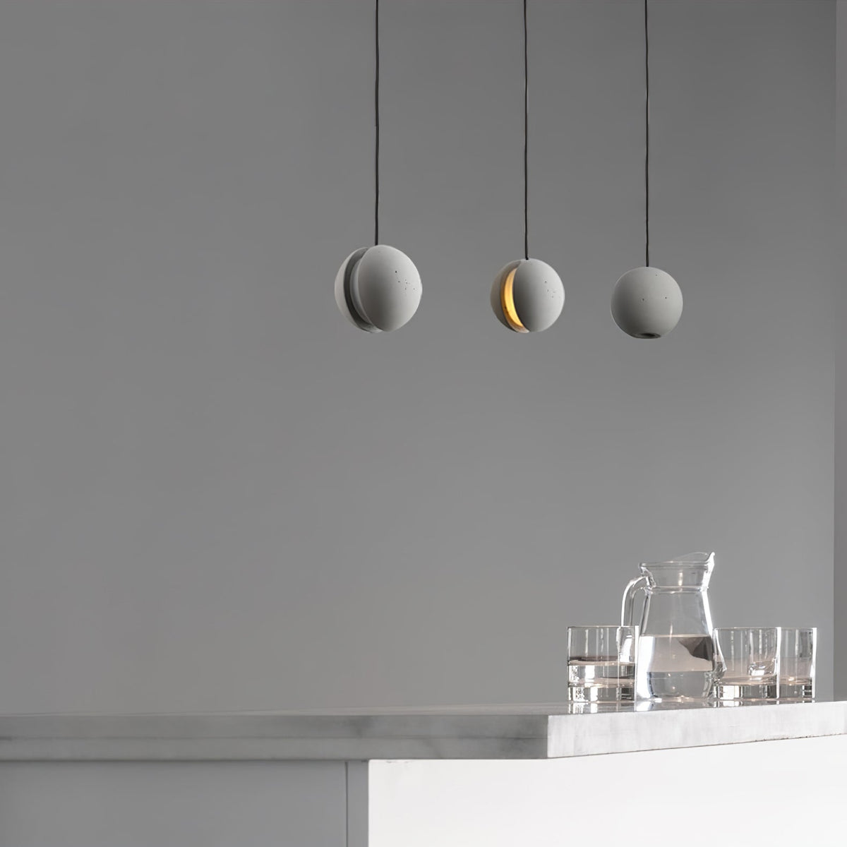 Efirra Concrete Pendant Light-Moonnatur
