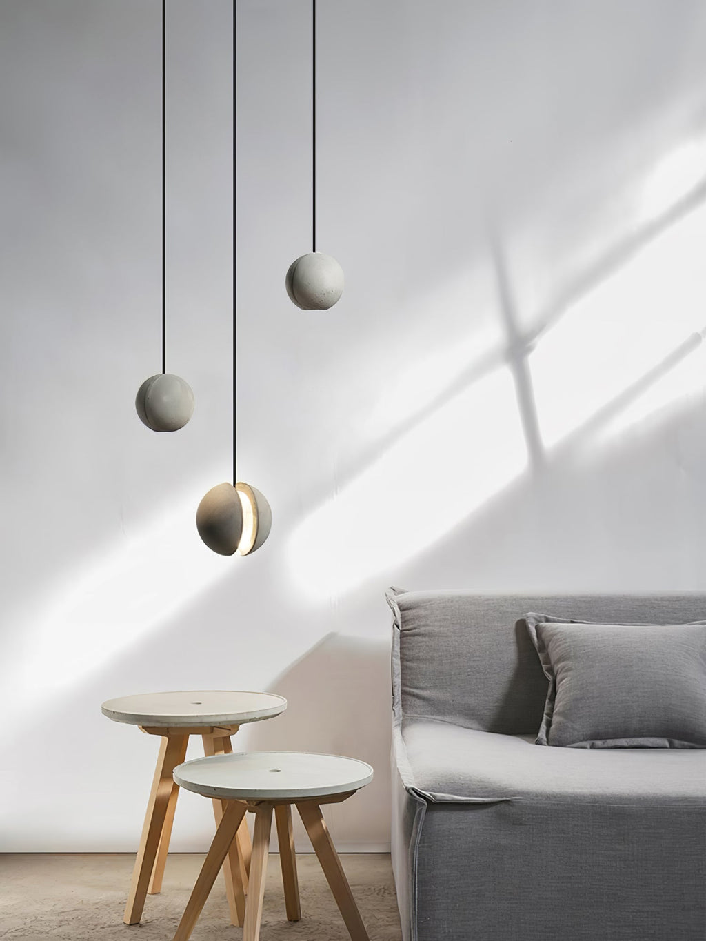 Efirra Concrete Pendant Light-Moonnatur