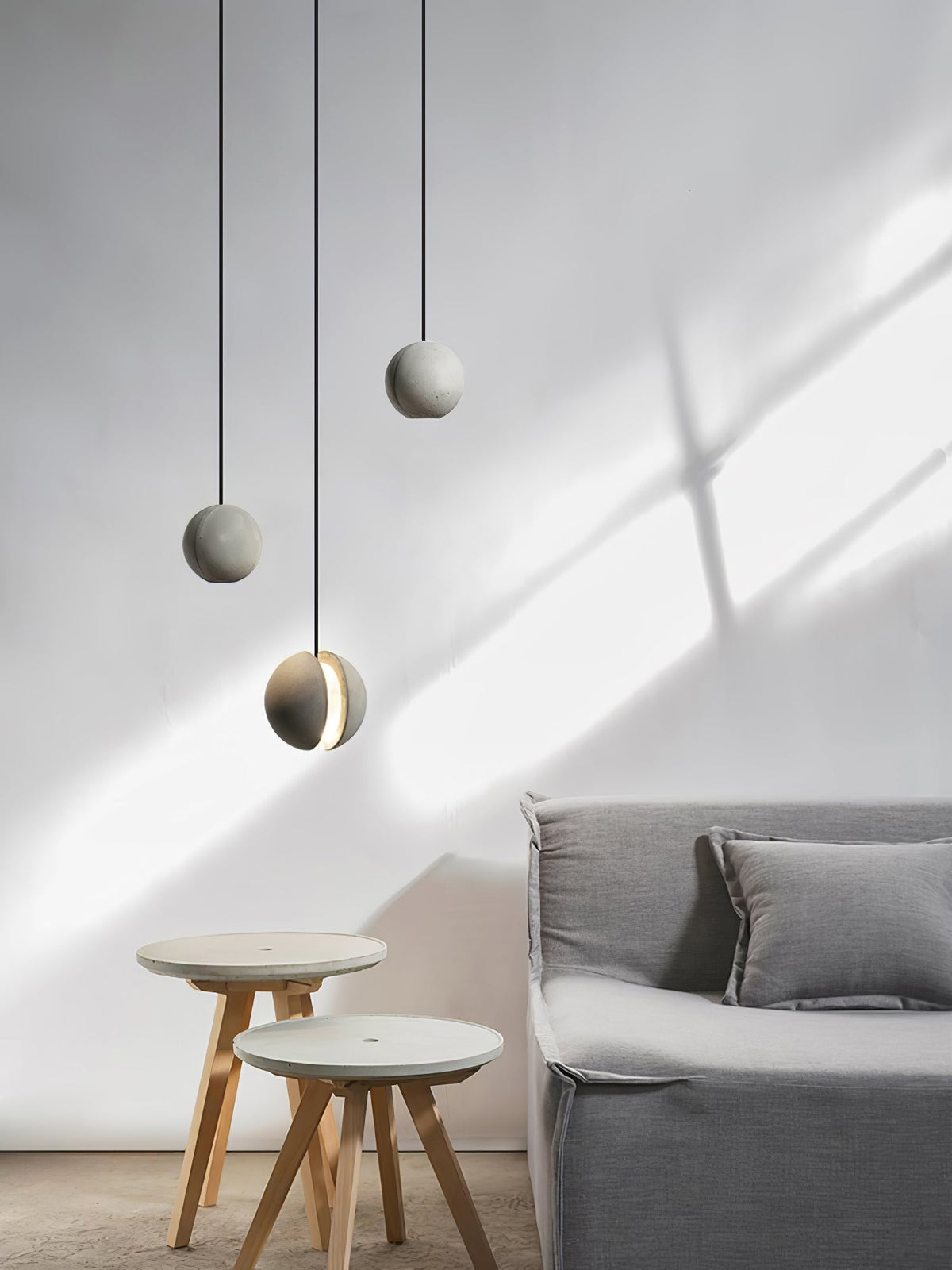 Efirra Concrete Pendant Light-Moonnatur