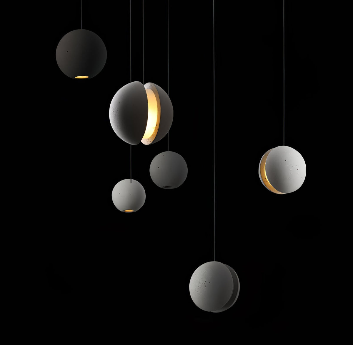 Efirra Concrete Pendant Light-Moonnatur