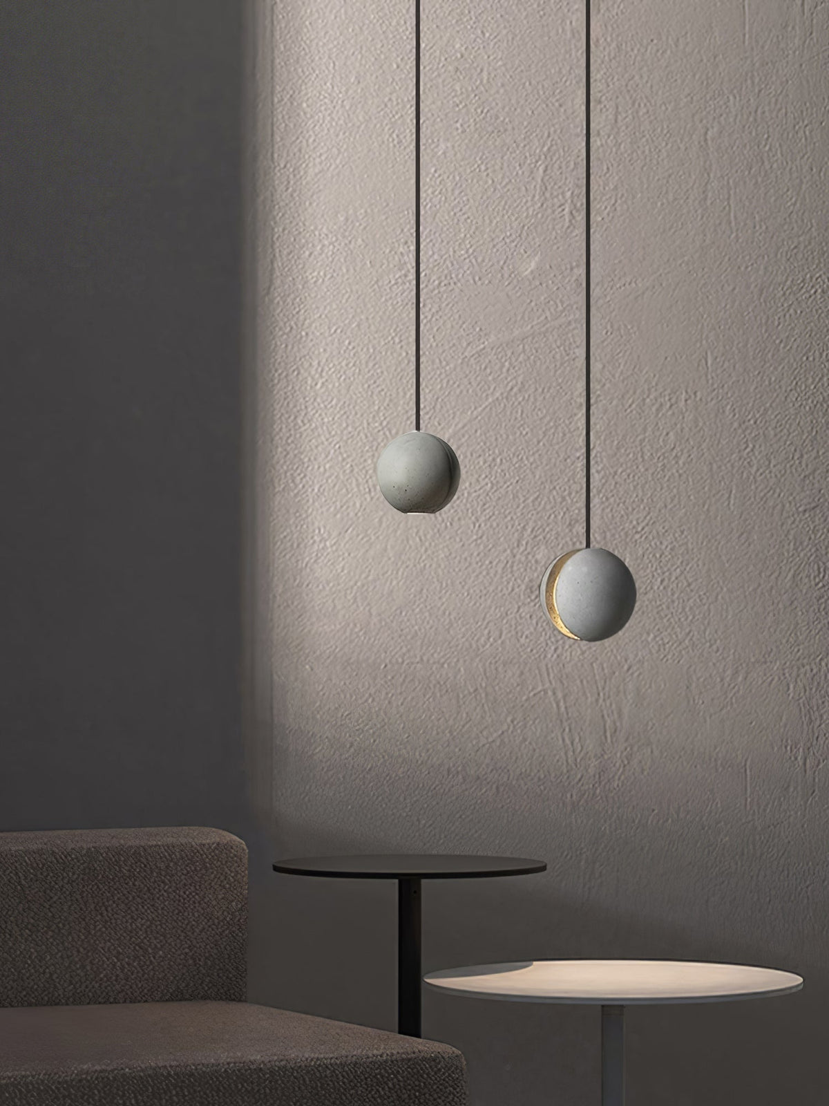Efirra Concrete Pendant Light-Moonnatur