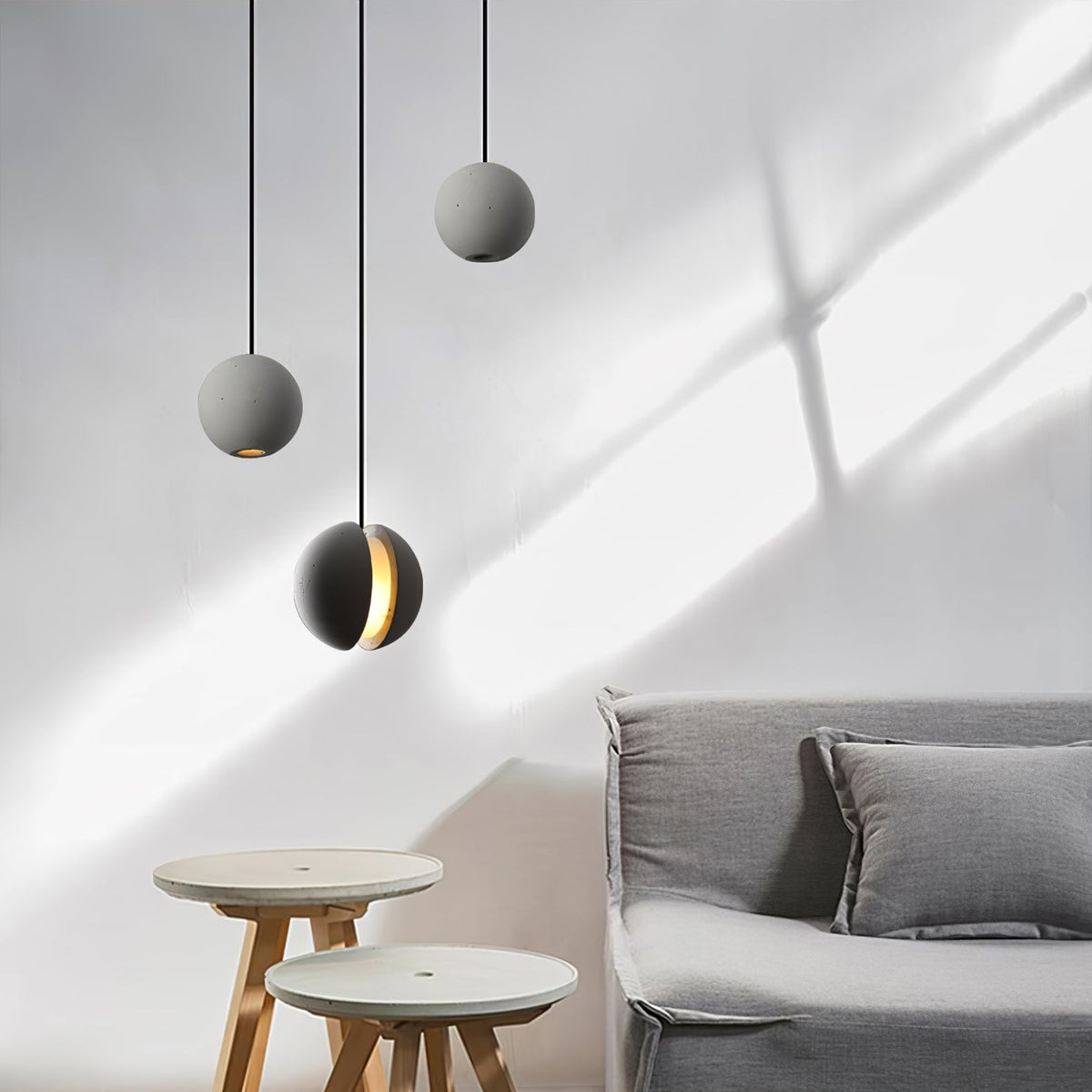 Efirra Concrete Pendant Light-Moonnatur