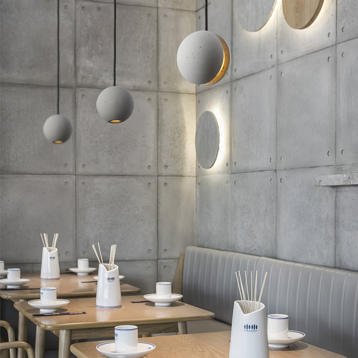 Efirra Concrete Pendant Light-Moonnatur