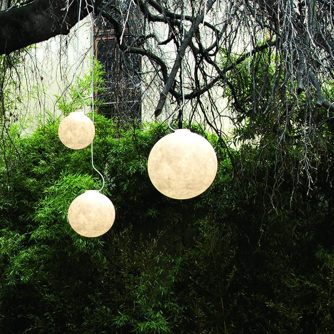 Lathenwren Fibreglass Pendant Light-Moonnatur