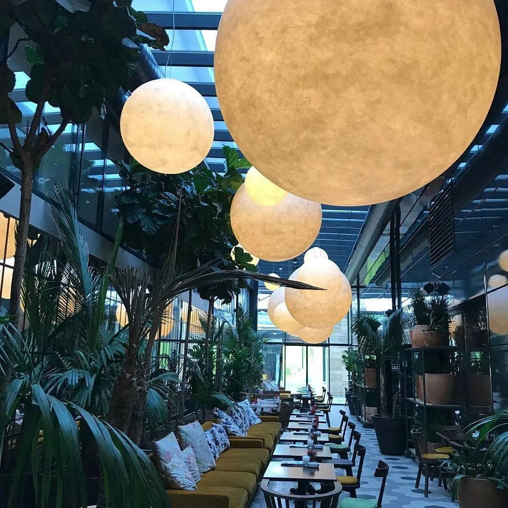 Lathenwren Fibreglass Pendant Light-Moonnatur
