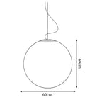 Lathenwren Fibreglass Pendant Light-Moonnatur