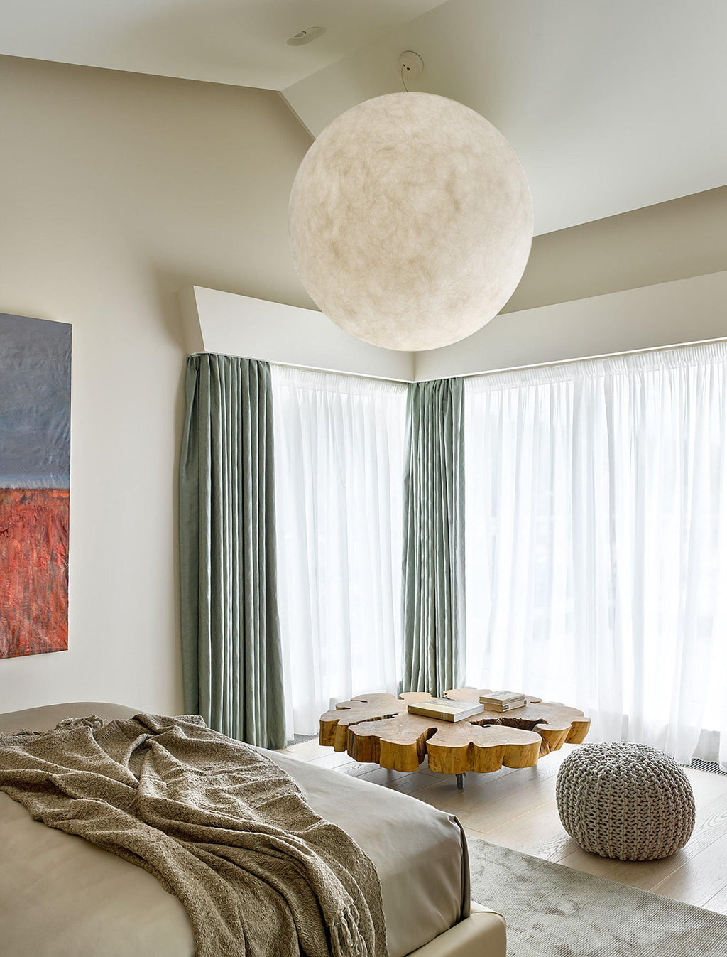 Lathenwren Fibreglass Pendant Light-Moonnatur