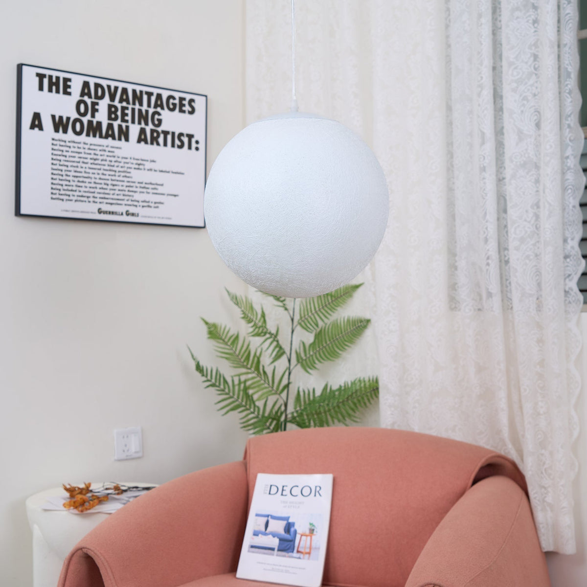 Walmira Resin Pendant Lamp-Moonnatur