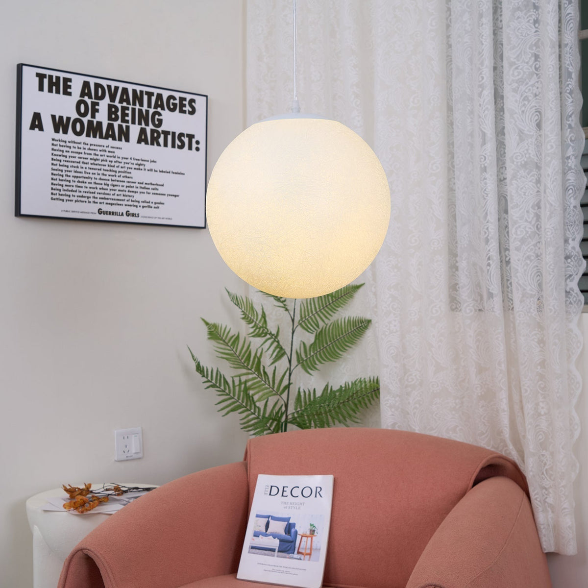 Walmira Resin Pendant Lamp-Moonnatur