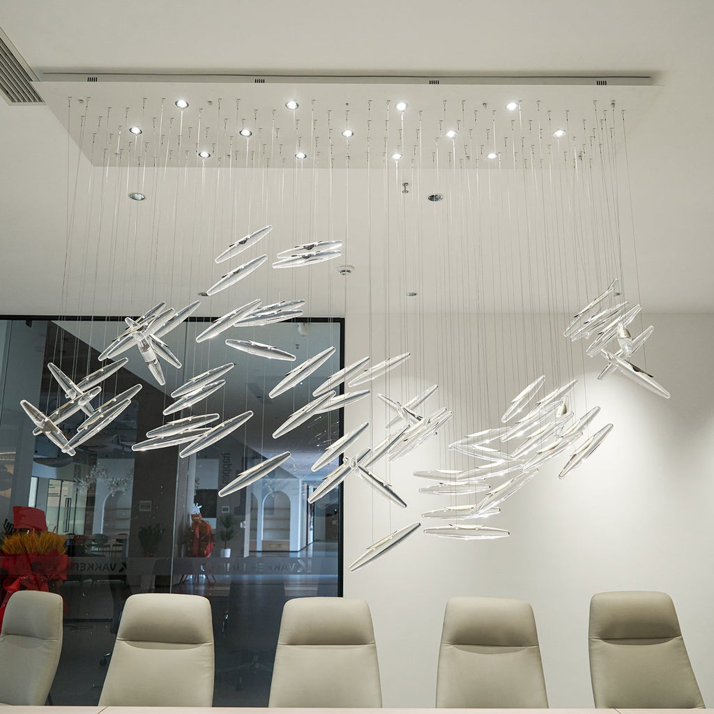 Wrenia Glass Chandelier-Moonnatur